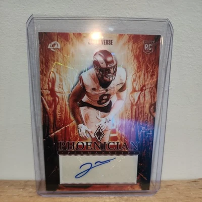 🔥2024 Phoenix Jared Verse RC Phoenician Rookie Penmanship #PRP-JVE🔥 SSP🔥 RAMS - Image 1 of 2