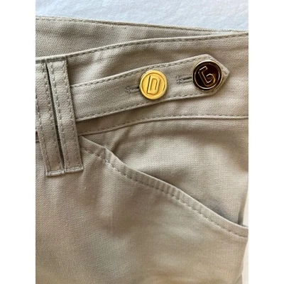 Pantalones de vestir Dolce & Gabbana para mujer color tostado detalle de botones dorados hechos en Italia Foto 1 de 4