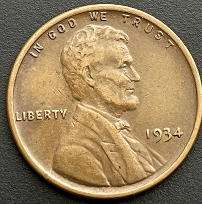 1934 Lincoln Wheat Cent DDO FS 101- Strong Date Doubling+ Die Crack Marker Rever - Image 1 of 4