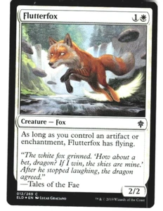 MTG Throne of Eldraine Flutterfox Foil 012/269  - Picture 1 of 1