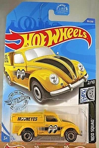 2020 Hot Wheels #95 Rod Squad 2/10 '49 VOLKSWAGEN BEETLE PICKUP Mooneyes Yellow - Picture 1 of 4