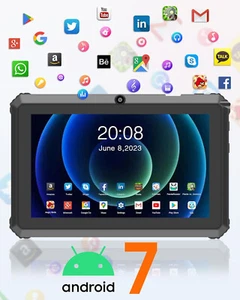 7 ZOLL Tablet Wlan Bluetooth Touchscreen Android Kinder Spiele 16GB Speicher X74 - Bild 1 von 7