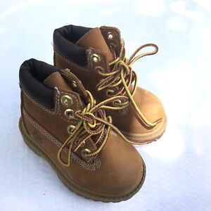 Timberland Wheat Classic 12809 Premium Toddler Boots Size 4M Laces Rubber Sole