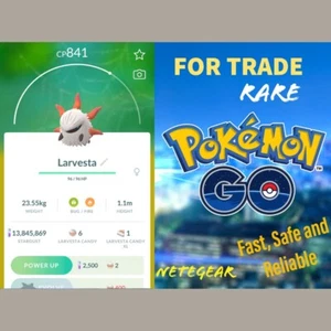 Pokémon Go LARVESTA For TRADE || Fast Delivery 🔥🔥 - Picture 1 of 4