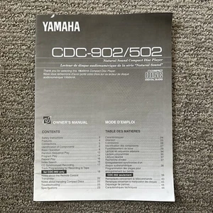 Yamaha Compact Disc Player CDC-902/502 Service Manual - Bild 1 von 5