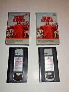 KING OF KINGS 1961 2 VHS TAPE SET BIG BOX MGM 1984 RELEASE JEFFREY HUNTER RARE - Picture 1 of 12