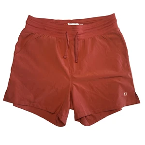 The American Outdoorsman Shorts Damen M rot orange Kordelzug Taille Reißverschlusstasche - Bild 1 von 14