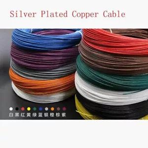 Cable de cobre enchapado en plata PTFE FEP de color 1,5 mm2 200 ° C 300 V O.D 2 mm - Imagen 1 de 4