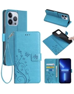 For XiaoMi 13T Wallet Case with Wrist Strap with Screen Protector Cards Holder - Picture 1 of 6