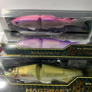 Megabass Fishing Lure Magdraft AYU Twitcher Swimbait Set of 3 Outdoor Goods - Picture 1 of 3