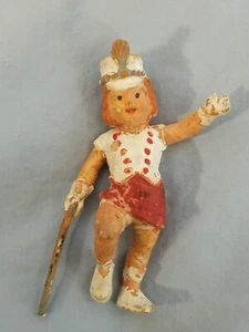 Vintage Rubber Redhead Girl Child MAJORETTE CHEERLEADER BATON TWIRLER Figure - Picture 1 of 2