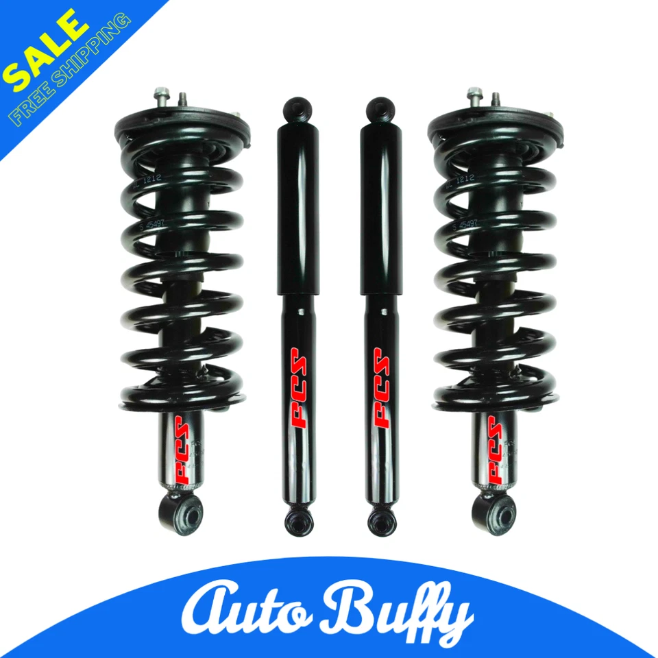 2 Front Complete Strut & Rear Shocks Set 4 PCS Fits 2004-2015 Nissan Titan 4WD - Image 1 of 2