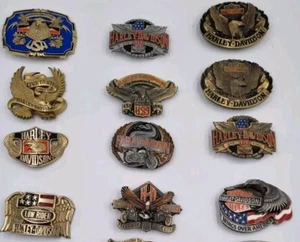 Vintage Harley Davidson BARON Belt Buckles HARMONY Official Licensed Products - Picture 1 of 20
