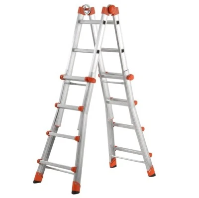 Scala telescopica in alluminio Peppina Gierre multifunzione portata max kg 150 - Immagine 1 di 4