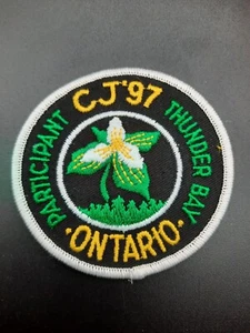 1997 Camp Jamboree Thunderbay Ontario Participant Scouts Canada Badge Patch - Picture 1 of 5