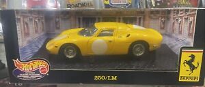 Hotwheels ElIte Ferrari 250 LM Yellow 1/18 Scale