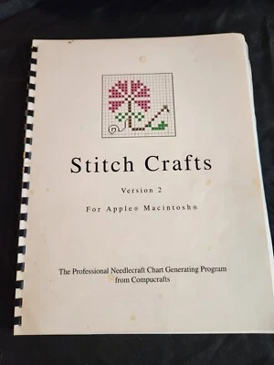 Stitch Crafts Version 2 For Apple Manual With Floppy Disk By Compucrafts - Image 1 of 4
