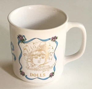 Dolls Susan Stone Aiken Coffee Mug / Collectible Tea Cup 1992 White - EUC - Picture 1 of 4