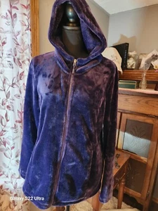 32 Degrees Women's Luxe Fur Hooded Full Zip Sweater - Picture 1 of 3