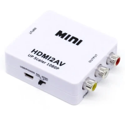  HDMI vers RCA Full HD Vidéo 1080P AV Convertisseur Adaptateur + cable USB - Photo 1/4