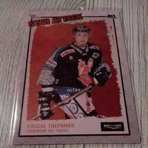 LED Trading Card Star  Attack 2005/06 Pascal Trepanier Nuremberg ICE Tigers