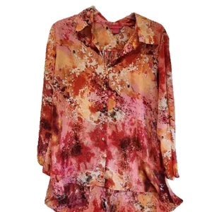 Sunny Leigh Sheer Women's Blouse Size Large* - Bild 1 von 5