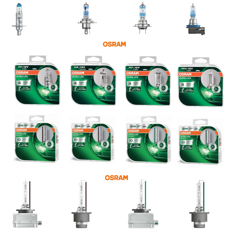 Osram Ultra Life H1 H4 H7 H11 D1S D2S D3S D4S Freie Wahl 2 Stk. - Bild 1 von 1