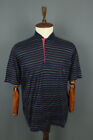 PAUL & SHARK Yachting Multicolor Striped Short Sleeve Polo Shirt Size XL