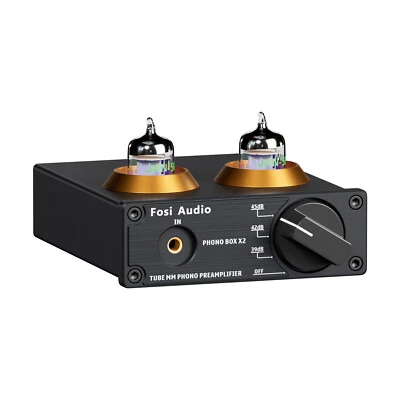 Fosi Audio Box X2 Phonophonograph Stereo Preamplificatore con Ingranaggio di Amplificazione - Immagine 1 di 4