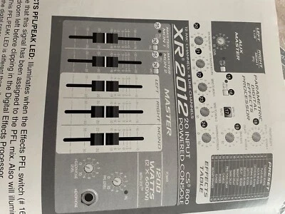 used peavey power amplifier XR20 inc x4 speakers  plus all cables.  Bass x2. Mid - Image 1 of 2