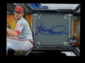2016 Topps Strata Autograph Aaron Nola Phillies RC Rookie AUTO - Picture 1 of 2