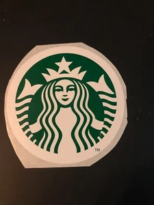starbucks RARE collectible ORIGINAL 3 inch green mermaid logo sticker lot of 2 - Picture 1 of 2