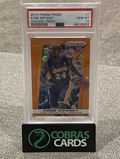 2013 Panini Prizm Orange Prizm Kobe Bryant Lakers PSA 10 #’d /60 🔥