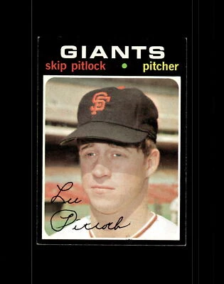 San Francisco Giants Skip Pitlock #19 Topps Baseball Excellent Rookie top - Image 1 of 2