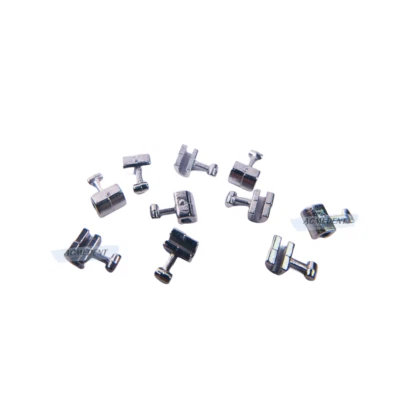 Ganchos prensables agujero rectangular corto alambre ortodoncia dental arcos soporte Foto 1 de 4