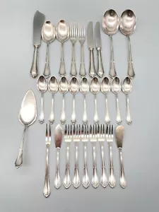 BSF BESTECK PLATURA 90 SILBERAUFLAGE 28 TEILE VERSILBERT VINTAGE ALTE SERIE - Bild 1 von 9