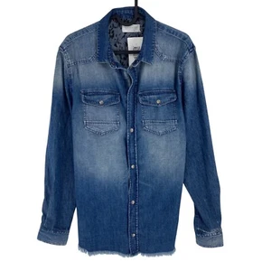 ELEVEN PARIS dunkelblaues Jeanshemd für Herren Größe M - Bild 1 von 11