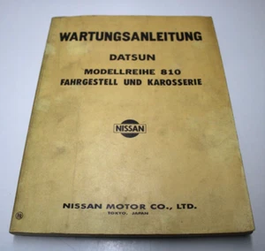 Werkstatthandbuch Nissan Datsun Bluebird 810 Wartung,  Reparatur Anleitung Buch - Bild 1 von 7