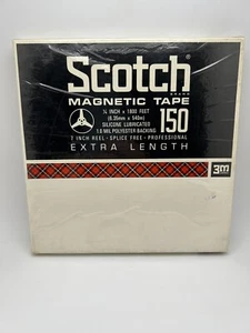 Vintage Scotch 3M Magnetic Tape 150, 1/4" x 1800', 7" Reel - NEW SEALED, D1 - Picture 1 of 3