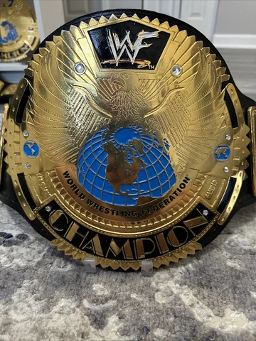 WWF Scratch Logo Big Eagle Championship Belt Made By Fight-nite Belts Cover