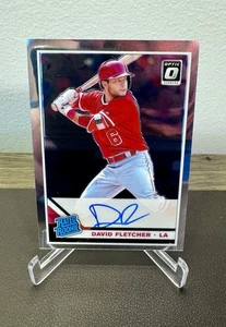 Donruss Optic Rated Rookie Signatures 2019 David Fletcher automático radiocontrol - Imagen 1 de 2