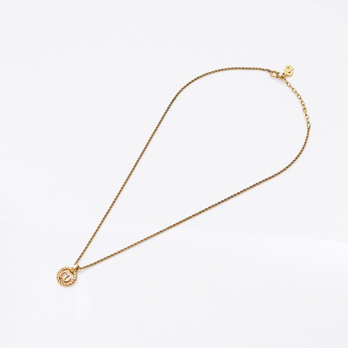 Collana Christian Dior logo CD oro WS9062