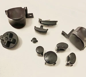 Nintendo GameCube GCC Authentic OEM Custom Black Dyed Controller Buttons - Picture 1 of 1