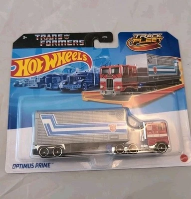 Hot Wheels Transformers Optimus Prime Track Fleet 2025 Diecast 1:64 Scale Truck - Image 1 of 2