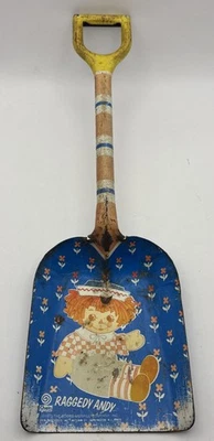 Rare!Vintage 1973 Bobbs Merrill Chein Playthings  Raggedy Ann Metal Shovel 13 In — 第 1/4 张图片