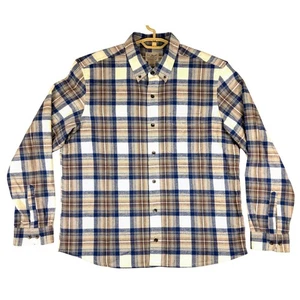 Camisa de franela L.L.Bean para hombre calce tradicional escocesa a cuadros manga larga con botones - Imagen 1 de 5