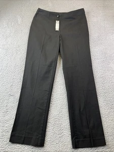 NWT Talbots Classic Side Zip Women’s Sz 6 Black Pants - Picture 1 of 7