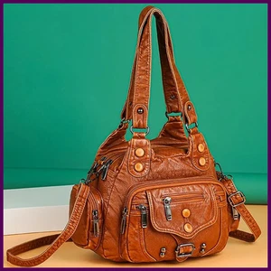 Borsa Messenger Donna Alta Qualità Nuova Moda Lusso Pelle Morbida Borse - Foto 1 di 28
