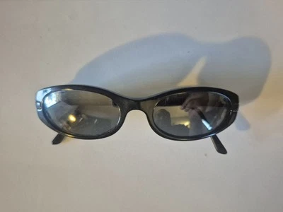 Óculos de sol oval unissex Revo 2508 301/K3 preto brilhante 51□18 135 "somente armações" - Imagem 1 de 4