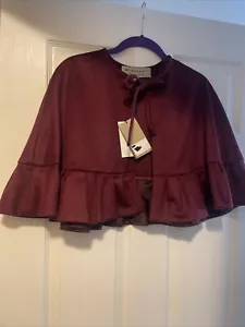Burberry Women’s Burgundy Christmas Cape - Picture 1 of 6